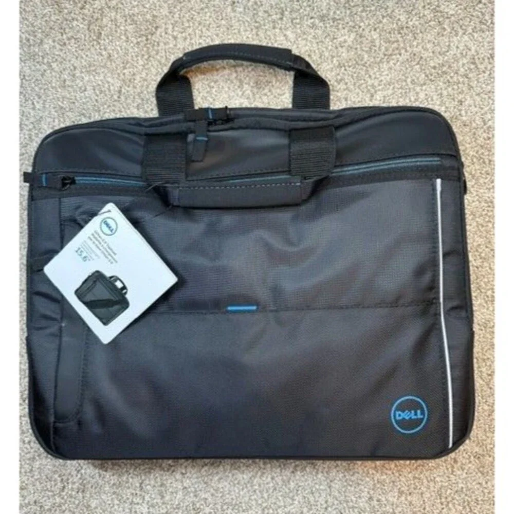 NWT Dell Black Laptop/Notebook Bag 15.6' w/Shoulder Strap- Case Handle Urban 2.0